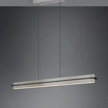 Lustra Emerson, TRIO, 95x9x150 cm, 22W, 1x SMD, metal, nichel mat imagine