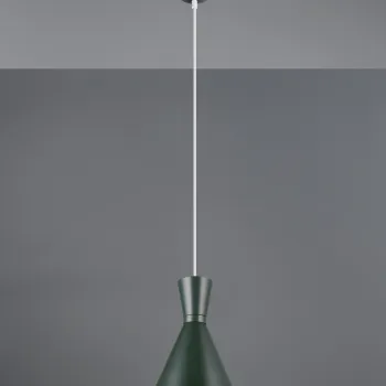 Lustra Enzo, RL, 20x150 cm, 28W, 1x E27, metal, verde fistic imagine