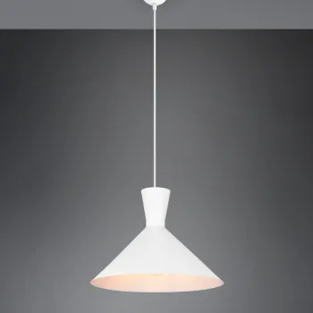 Lustra Enzo, RL, 35x150 cm, 28W, 1x E27, metal, alb mat imagine