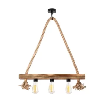 Lustra, Erebos - 105-AV, Lustro, 60 x 9 x 60 cm, 3 x E27, 40W, natural imagine