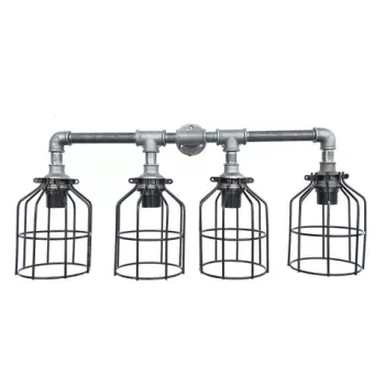 Lustra, Evila Originals, 791EVL2504, Fier, Negru imagine