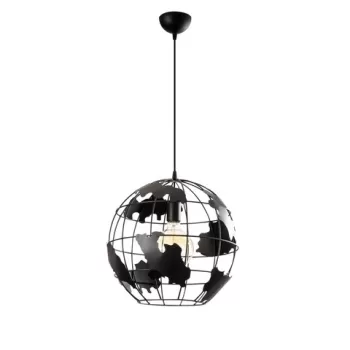 Lustra Fellini MR - 822, Opviq, 40 x 110 cm, 1 x E27, 100W, negru imagine