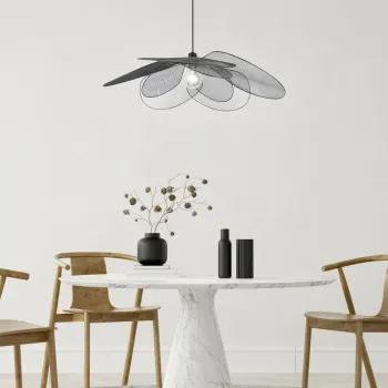 Lustra Fleure, RL, 87x150 cm, 60W, 1x E27, metal, negru mat imagine