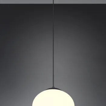 Lustra Fomento, TRIO, 30x150 cm, 15W, 1x E27, metal, negru mat/alb imagine