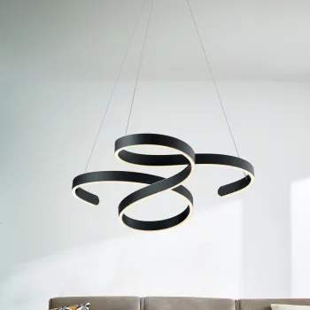 Lustra Francis, TRIO, 72x68x150 cm, 48W, 1x SMD, metal, antracit imagine