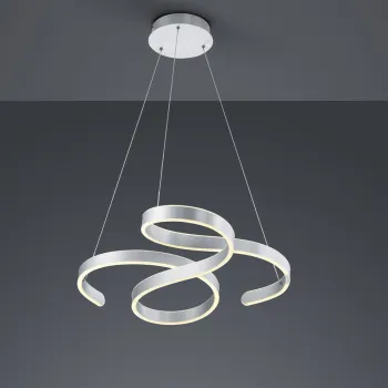 Lustra Francis, TRIO, 72x68x150 cm, 48W, 1x SMD, metal, argintiu lucios imagine