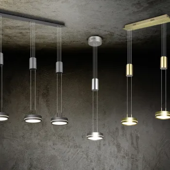 Lustra Franklin, TRIO, 85x14x150 cm, 9W, 3x SMD, aluminiu, antracit imagine