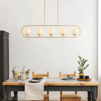 Lustra, Fulgor, 942FLG1143, Metal, Auriu imagine