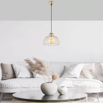 Lustra, Fulgor, 942FLG1403, Metal, Auriu imagine