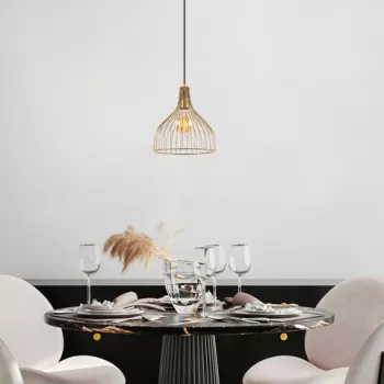 Lustra, Fulgor, 942FLG1411, Metal, Auriu imagine