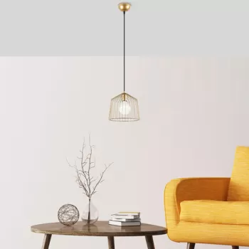 Lustra, Fulgor, 942FLG1419, Metal, Auriu imagine