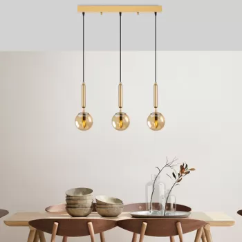 Lustra, Fulgor, 942FLG1471, Metal, Auriu imagine