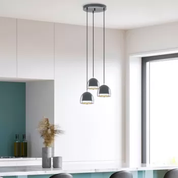 Lustra, Fulgor, 942FLG1485, Metal, Antracit imagine