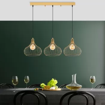 Lustra, Fulgor, 942FLG1605, Metal, Auriu imagine