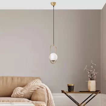 Lustra, Fulgor, 942FLG1660, Metal, Auriu imagine