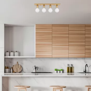 Lustra, Fulgor, 942FLG2505, Metal, Auriu imagine