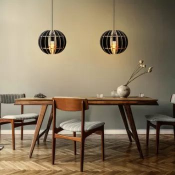 Lustra, FullHouse, 390FLH1513, MDF, Negru imagine