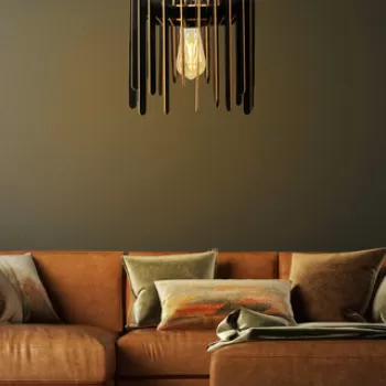 Lustra, FullHouse, 390FLH1522, MDF, Negru imagine