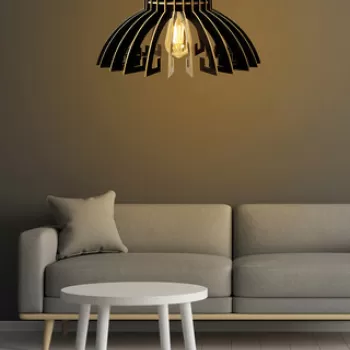 Lustra, FullHouse, 390FLH1534, MDF, Negru imagine