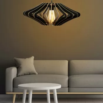 Lustra, FullHouse, 390FLH1540, MDF, Negru imagine