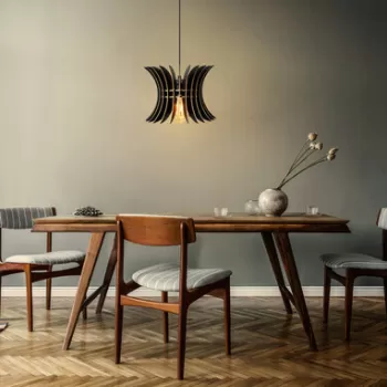 Lustra, FullHouse, 390FLH1551, MDF, Negru imagine