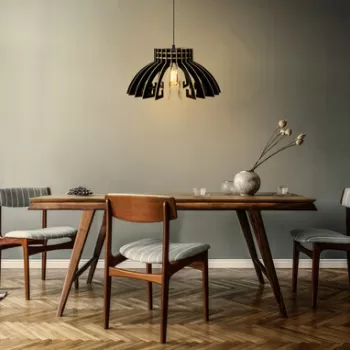 Lustra, FullHouse, 390FLH1560, MDF, Negru imagine