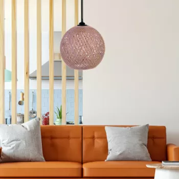 Lustra, FullHouse, 390FLH1569, Iuta lucrata manual , Liliac / Maro imagine