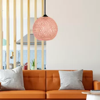 Lustra, FullHouse, 390FLH1572, Iuta lucrata manual , Roz/Maro imagine