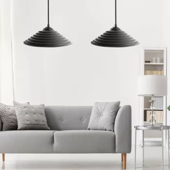 Lustra, FullHouse, 390FLH1580, ABS/Policarbonat , Negru imagine