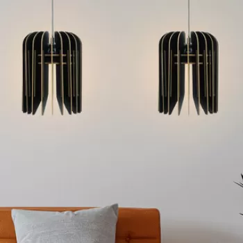 Lustra, FullHouse, 390FLH1592, MDF, Negru imagine