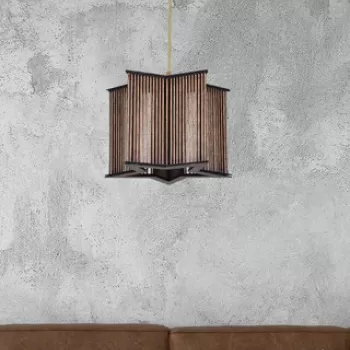 Lustra, FullHouse, 390FLH1598, Metal, Negru / Aur roz imagine