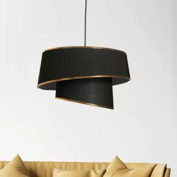 Lustra, FullHouse, 390FLH1627, Metal, Aur/Negru imagine