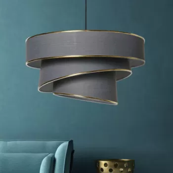 Lustra, FullHouse, 390FLH1688, Metal, Antracit / Aur imagine