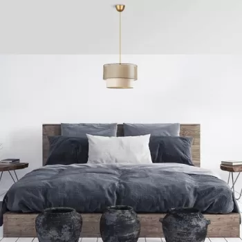 Lustra, FullHouse, 390FLH1813, Metal, Crem / Aur imagine