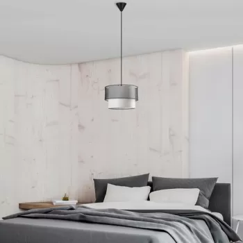 Lustra, FullHouse, 390FLH1815, Metal, Alb/Negru imagine