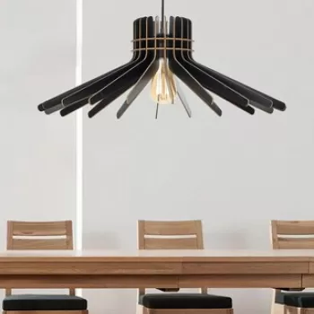 Lustra, FullHouse, 390FLH2133, MDF, Negru imagine