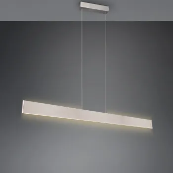 Lustra Galway, TRIO, 150x8.5x150 cm, 35W, 1x SMD, metal, nichel mat imagine