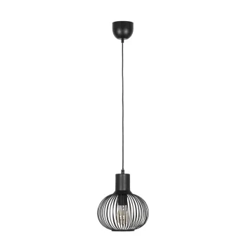 Lustra Gila, TRIO, 23x150 cm, 10W, 1x E27, metal, negru mat imagine