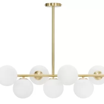 Lustra Glamy, Mauro Ferretti, 7 x E14, 20W, 81x30x74 cm, fier imagine