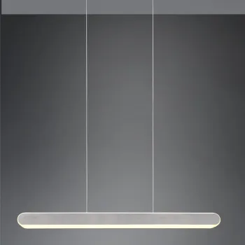 Lustra Helios, TRIO, 130x150 cm, 48W, 1x SMD, metal, argintiu lucios imagine