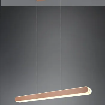 Lustra Helios, TRIO, 130x150 cm, 48W, 1x SMD, metal, maro imagine