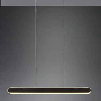 Lustra Helios, TRIO, 130x150 cm, 48W, 1x SMD, metal, negru mat imagine