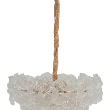 Lustra Ibiscus, Mauro Ferretti, 5 x E14, 20W, 47x30 cm, sticla/fier, multicolor imagine