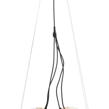 Lustra Japan, Mauro Ferretti, 45 x 45 x 95 cm, 4 x E27, 20W, fier/sticla, auriu/alb imagine