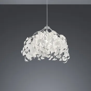 Lustra Leavy, RL, 38x150 cm, 28W, 1x E27, metal, alb/argintiu imagine