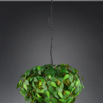 Lustra Leavy, RL, 70x150 cm, 28W, 4x E14, metal, verde imagine