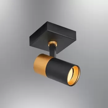 Lustra LED, L1622 - Black, Lightric, 10 x 10 x 17 cm, 1 x GU10, 4.5W, negru imagine