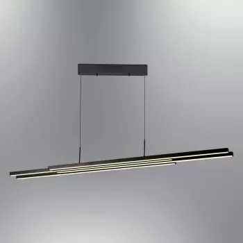 Lustra, Lightric, 414LRC1252, Metal, Negru imagine