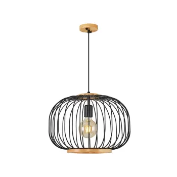 Lustra, Lightric, 414LRC1277, Negru imagine