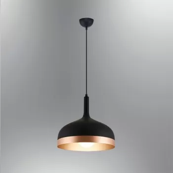 Lustra, Lightric, 414LRC1460, Negru imagine